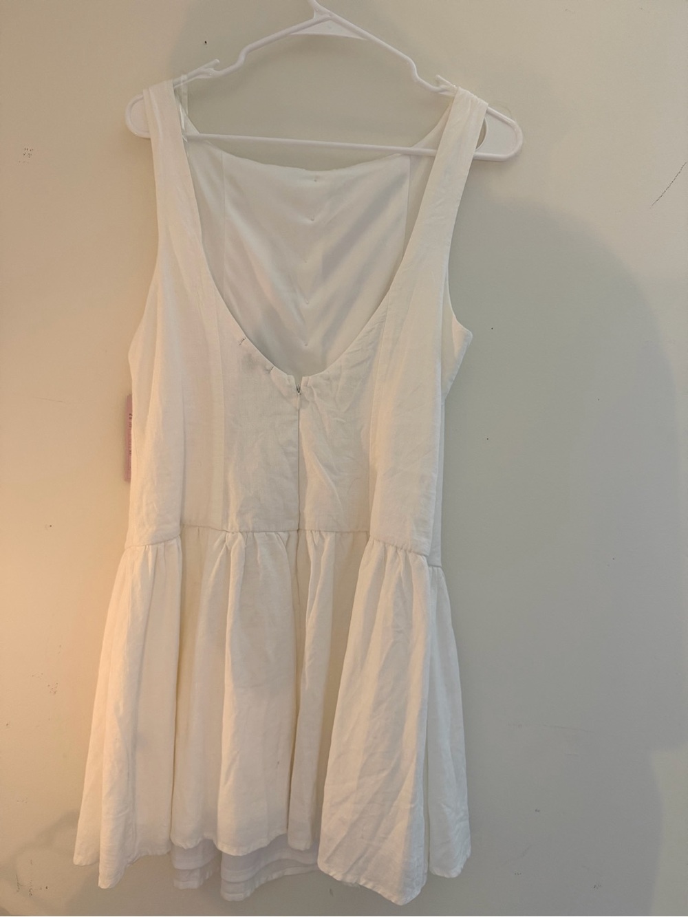Target White Sleeveless Dress with Button-Back - Picture 3 of 5